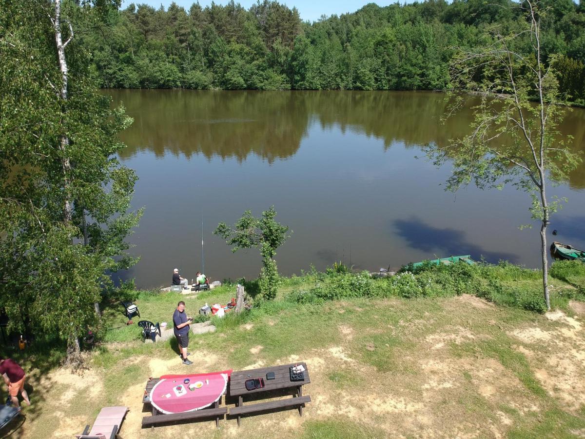 Florennes Gite Neuf 150 M2 Devant Un Grand Lac Prive De 2 Hectares Poissonneux Au Milieu Des Bois Villa Ngoại thất bức ảnh