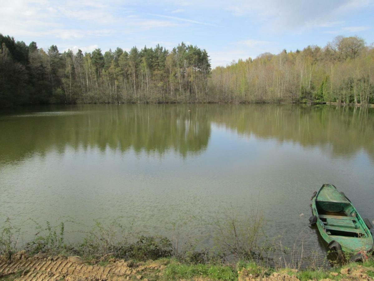 Florennes Gite Neuf 150 M2 Devant Un Grand Lac Prive De 2 Hectares Poissonneux Au Milieu Des Bois Villa Ngoại thất bức ảnh